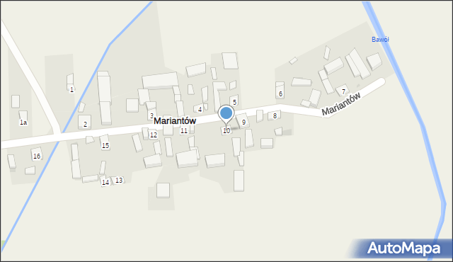 Mariantów, Mariantów, 10, mapa Mariantów