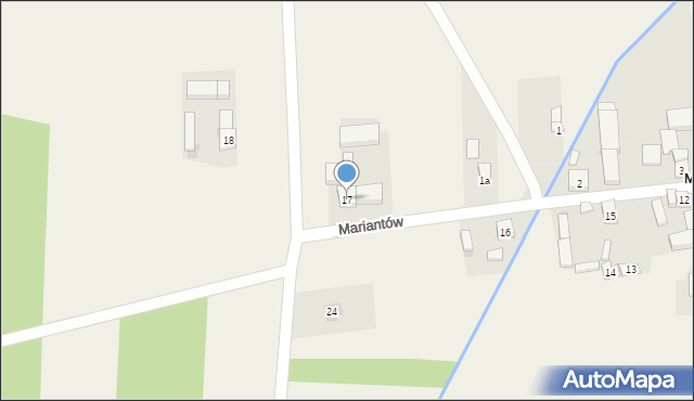 Mariantów, Mariantów, 17, mapa Mariantów