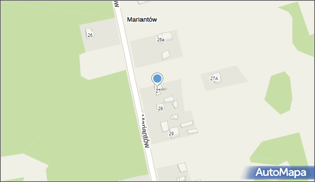 Mariantów, Mariantów, 27, mapa Mariantów