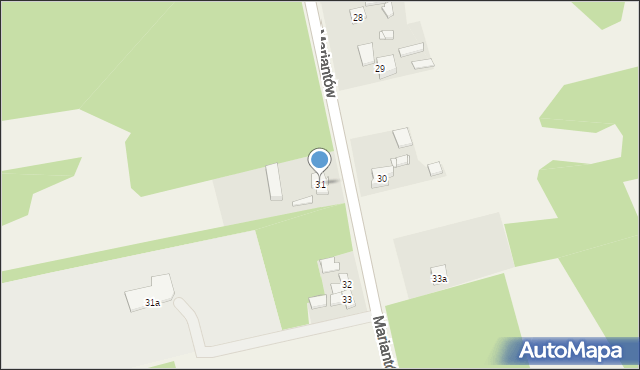 Mariantów, Mariantów, 31, mapa Mariantów