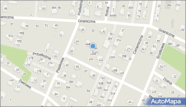Marki, Mała, 124a, mapa Marki