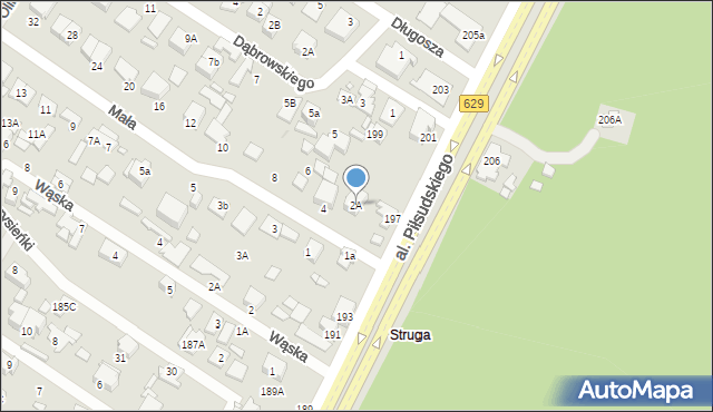 Marki, Mała, 2A, mapa Marki