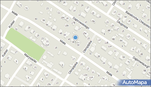 Marki, Mała, 36, mapa Marki