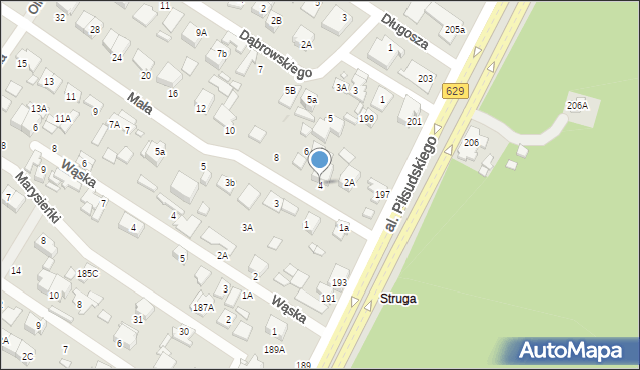 Marki, Mała, 4, mapa Marki