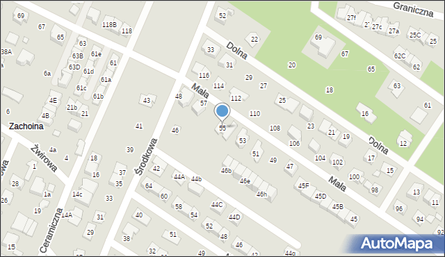 Marki, Mała, 55, mapa Marki