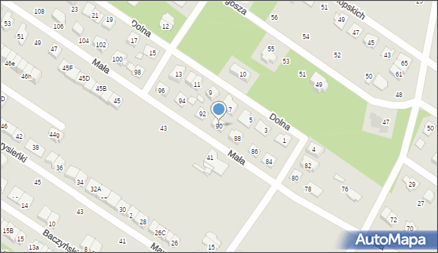 Marki, Mała, 90, mapa Marki