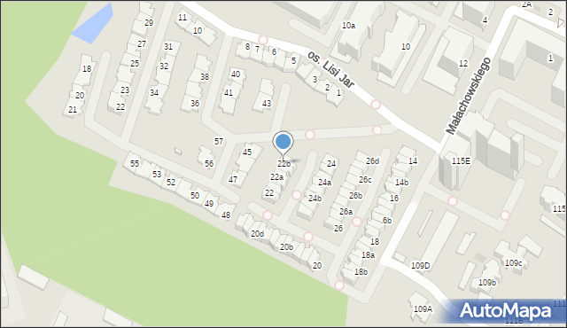 Marki, Małachowskiego Maksymiliana, 22b, mapa Marki