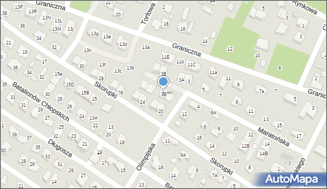 Marki, Maratońska, 3E, mapa Marki