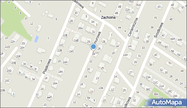 Marki, Marmurowa, 24, mapa Marki