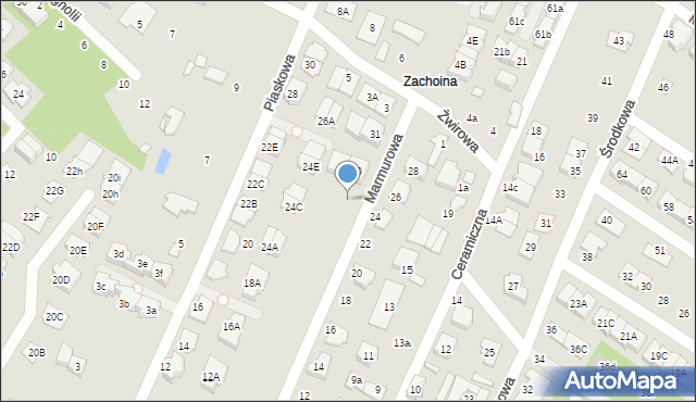 Marki, Marmurowa, 27, mapa Marki