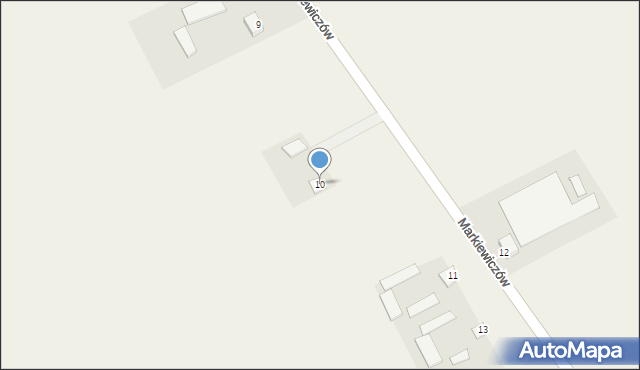 Markiewiczów, Markiewiczów, 10, mapa Markiewiczów