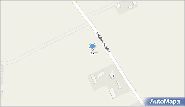 Markiewiczów, Markiewiczów, 8a, mapa Markiewiczów