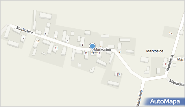 Markosice, Markosice, 13, mapa Markosice