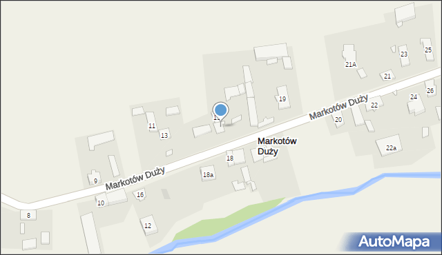 Markotów Duży, Markotów Duży, 17, mapa Markotów Duży