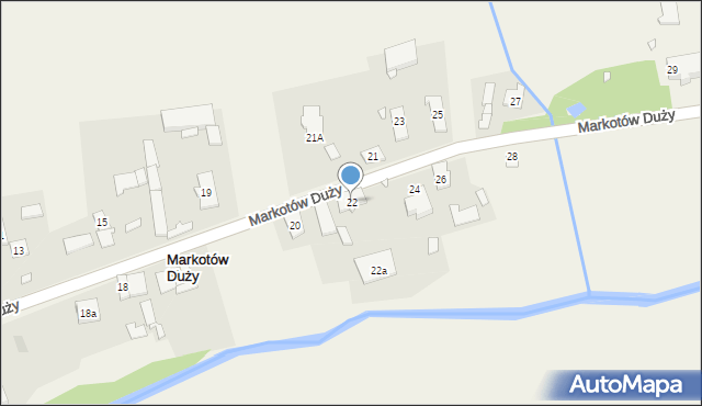 Markotów Duży, Markotów Duży, 22, mapa Markotów Duży