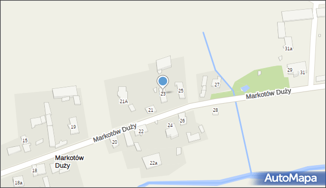 Markotów Duży, Markotów Duży, 23, mapa Markotów Duży