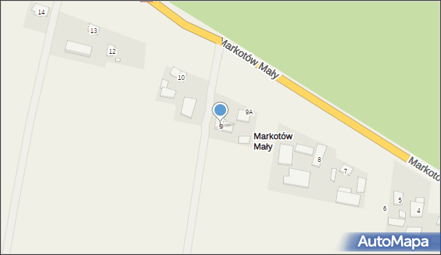 Markotów Mały, Markotów Mały, 9, mapa Markotów Mały