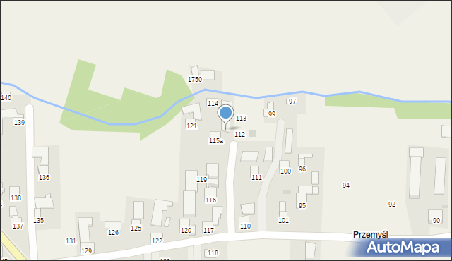 Markowa, Markowa, 115, mapa Markowa