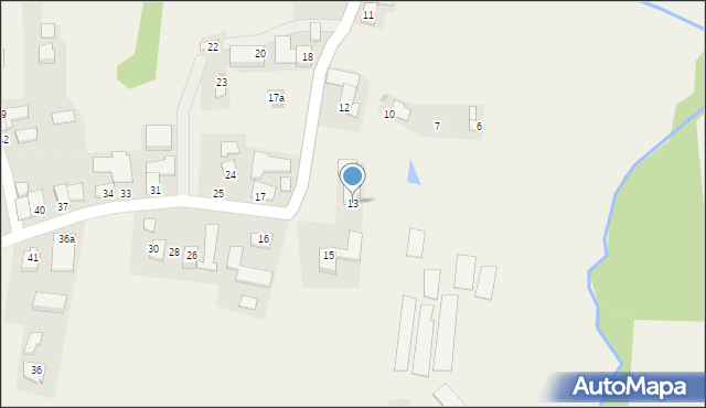 Markowa, Markowa, 13, mapa Markowa