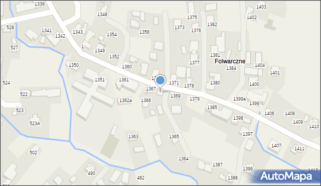 Markowa, Markowa, 1368, mapa Markowa