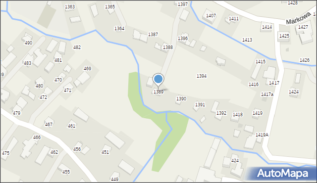 Markowa, Markowa, 1389, mapa Markowa