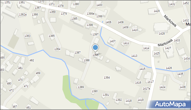 Markowa, Markowa, 1396, mapa Markowa