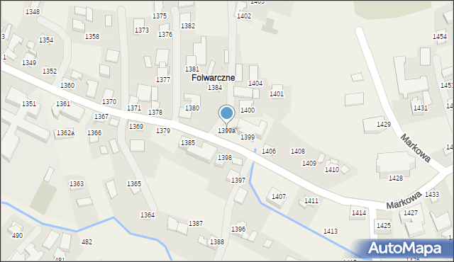 Markowa, Markowa, 1399a, mapa Markowa