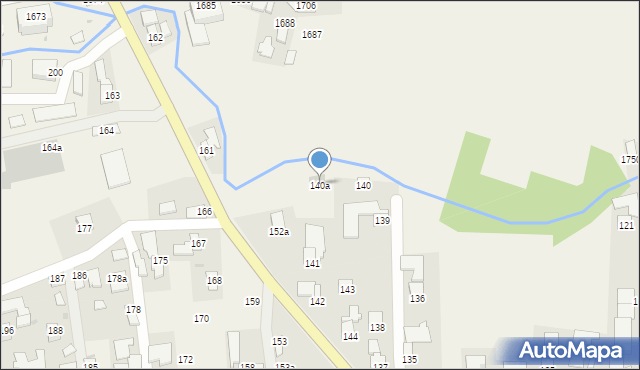 Markowa, Markowa, 140a, mapa Markowa