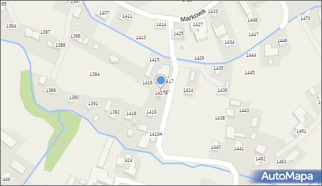 Markowa, Markowa, 1417a, mapa Markowa