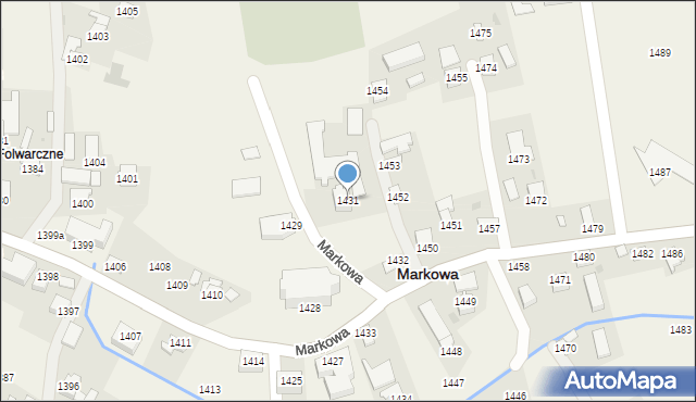 Markowa, Markowa, 1431, mapa Markowa