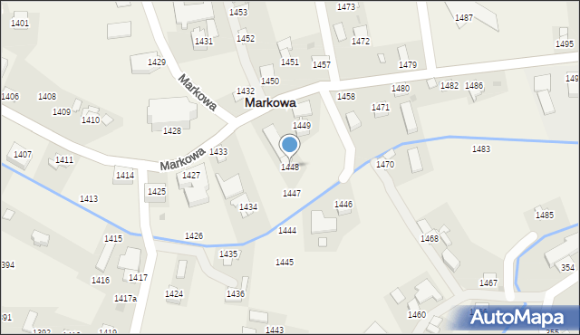 Markowa, Markowa, 1448, mapa Markowa