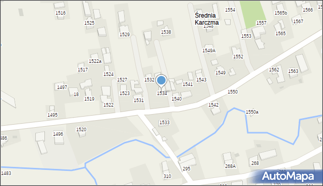 Markowa, Markowa, 1534, mapa Markowa