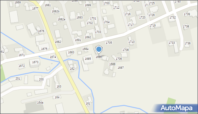 Markowa, Markowa, 1686, mapa Markowa