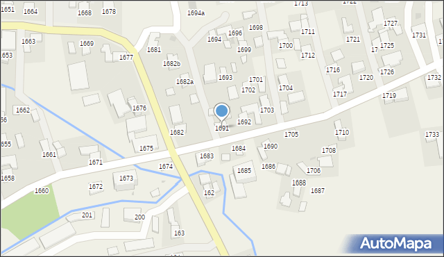 Markowa, Markowa, 1691, mapa Markowa