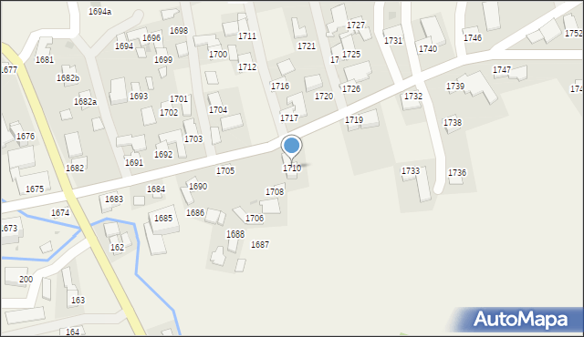 Markowa, Markowa, 1710, mapa Markowa