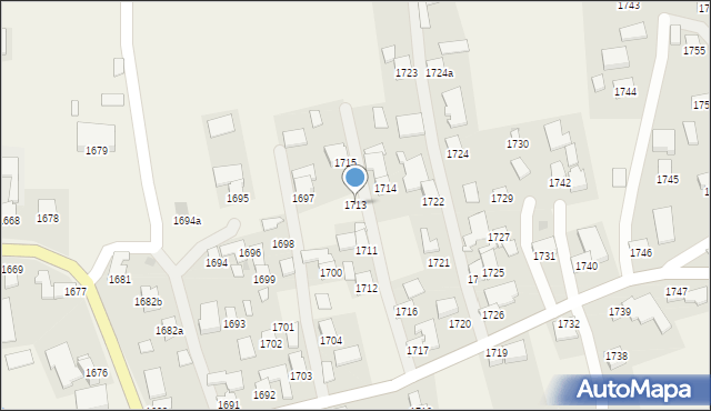 Markowa, Markowa, 1713, mapa Markowa