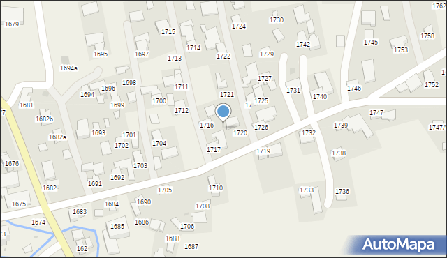 Markowa, Markowa, 1718, mapa Markowa