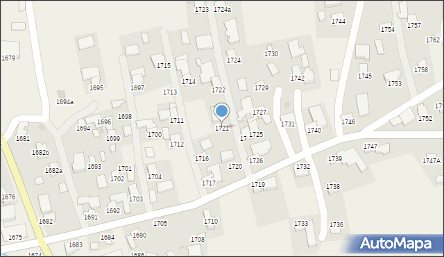 Markowa, Markowa, 1721, mapa Markowa