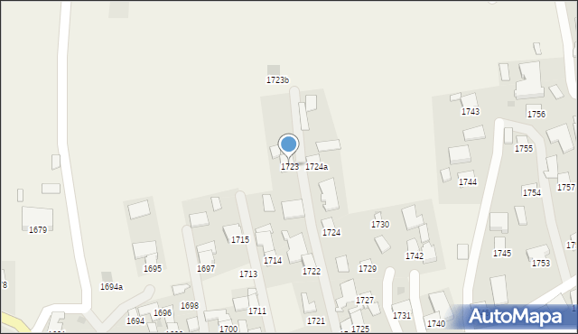 Markowa, Markowa, 1723, mapa Markowa