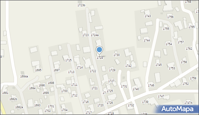 Markowa, Markowa, 1724, mapa Markowa