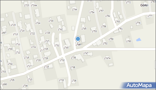 Markowa, Markowa, 1746, mapa Markowa