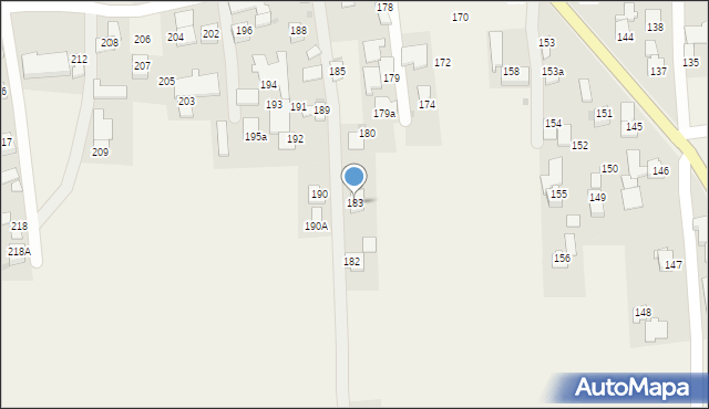 Markowa, Markowa, 183, mapa Markowa