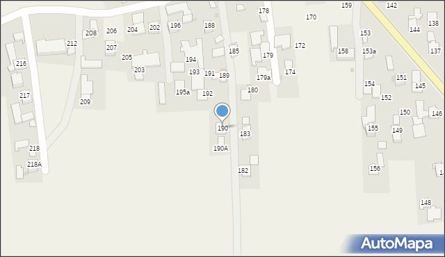 Markowa, Markowa, 190, mapa Markowa