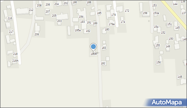 Markowa, Markowa, 190A, mapa Markowa