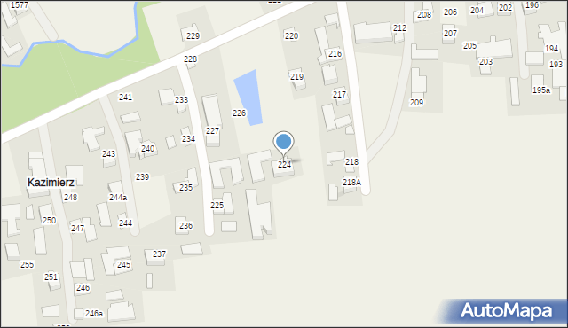 Markowa, Markowa, 224, mapa Markowa