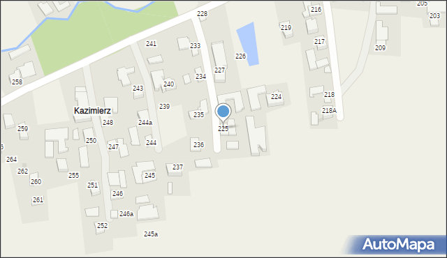 Markowa, Markowa, 225, mapa Markowa