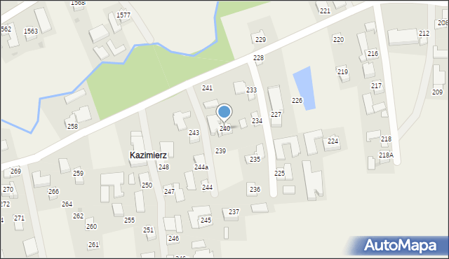 Markowa, Markowa, 240, mapa Markowa