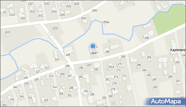 Markowa, Markowa, 268A, mapa Markowa