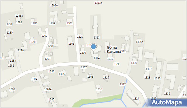 Markowa, Markowa, 314a, mapa Markowa