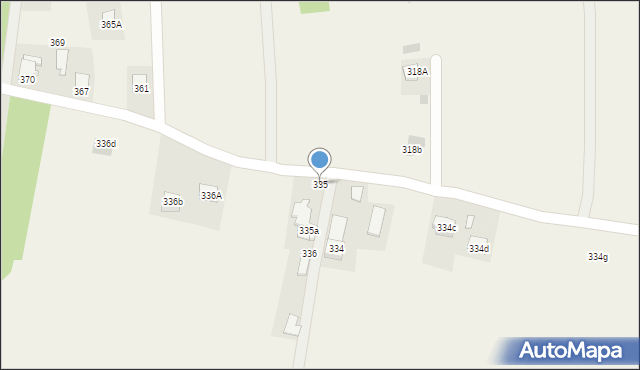 Markowa, Markowa, 335, mapa Markowa